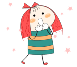 Fun girl sticker #10224163