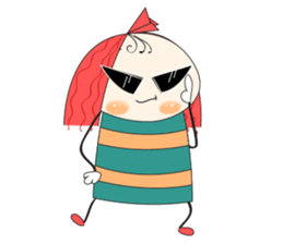 Fun girl sticker #10224168