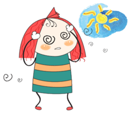 Fun girl sticker #10224170