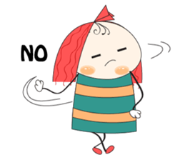 Fun girl sticker #10224172