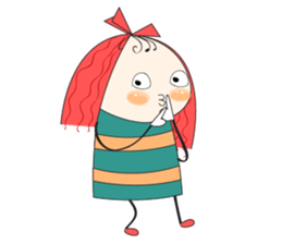 Fun girl sticker #10224174