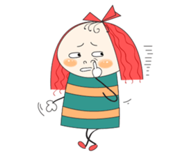 Fun girl sticker #10224176