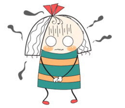 Fun girl sticker #10224177