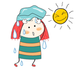 Fun girl sticker #10224178