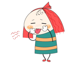 Fun girl sticker #10224180