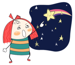 Fun girl sticker #10224181