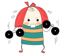 Fun girl sticker #10224182