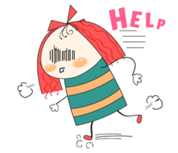 Fun girl sticker #10224183