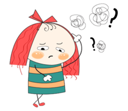 Fun girl sticker #10224185