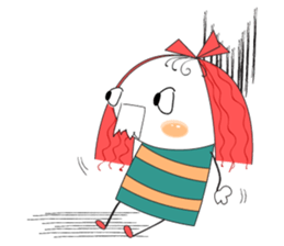 Fun girl sticker #10224186