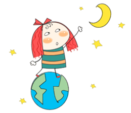 Fun girl sticker #10224187