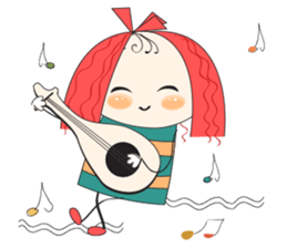 Fun girl sticker #10224188