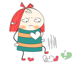 Fun girl sticker #10224189