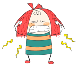 Fun girl sticker #10224190