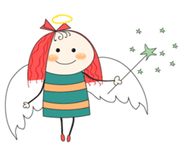 Fun girl sticker #10224191