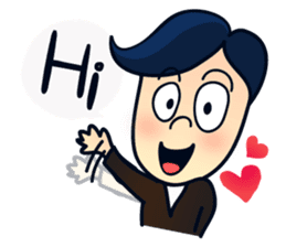 Mr.Ben : happy work life (English) sticker #10224514