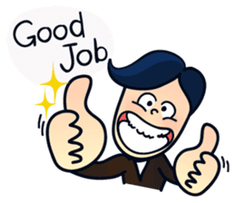 Mr.Ben : happy work life (English) sticker #10224517