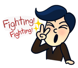 Mr.Ben : happy work life (English) sticker #10224522