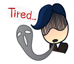 Mr.Ben : happy work life (English) sticker #10224524