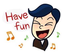 Mr.Ben : happy work life (English) sticker #10224528