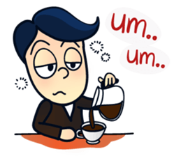 Mr.Ben : happy work life (English) sticker #10224540