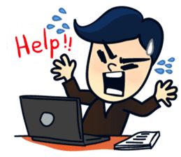 Mr.Ben : happy work life (English) sticker #10224548