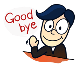 Mr.Ben : happy work life (English) sticker #10224551