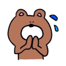 Bear and chick sticker #10225193