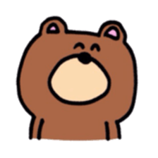 Bear and chick sticker #10225219