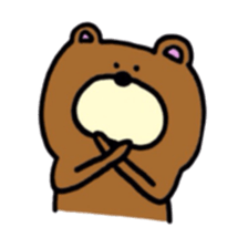 Bear and chick sticker #10225224