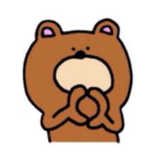 Bear and chick sticker #10225225