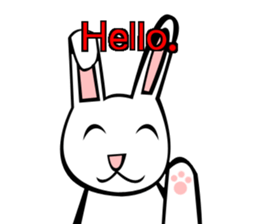 Rabbit action sticker sticker #10225312
