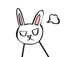 Rabbit action sticker sticker #10225314