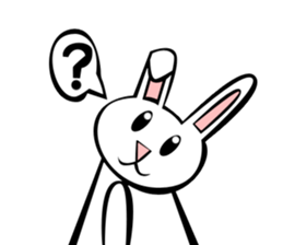 Rabbit action sticker sticker #10225316