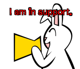 Rabbit action sticker sticker #10225317