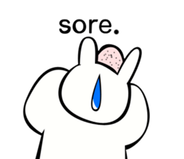 Rabbit action sticker sticker #10225318