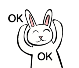 Rabbit action sticker sticker #10225319