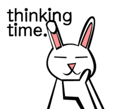 Rabbit action sticker sticker #10225326