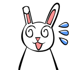 Rabbit action sticker sticker #10225327