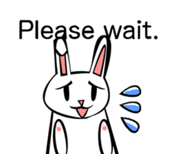 Rabbit action sticker sticker #10225328