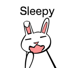 Rabbit action sticker sticker #10225329