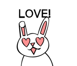 Rabbit action sticker sticker #10225331