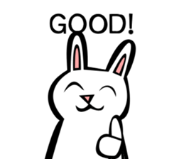 Rabbit action sticker sticker #10225335