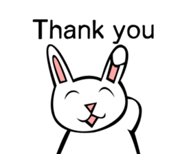 Rabbit action sticker sticker #10225336