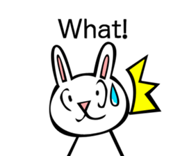 Rabbit action sticker sticker #10225337