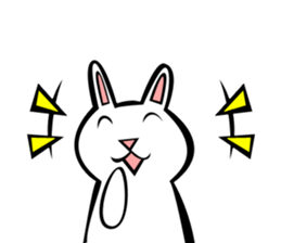 Rabbit action sticker sticker #10225338