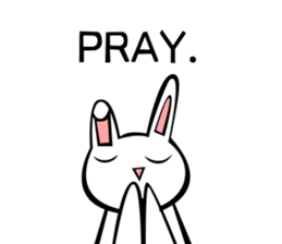 Rabbit action sticker sticker #10225340