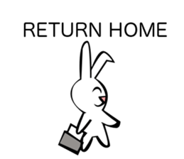 Rabbit action sticker sticker #10225341