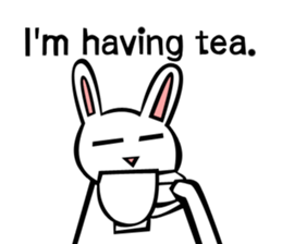 Rabbit action sticker sticker #10225343