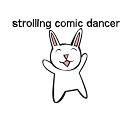 Rabbit action sticker sticker #10225345